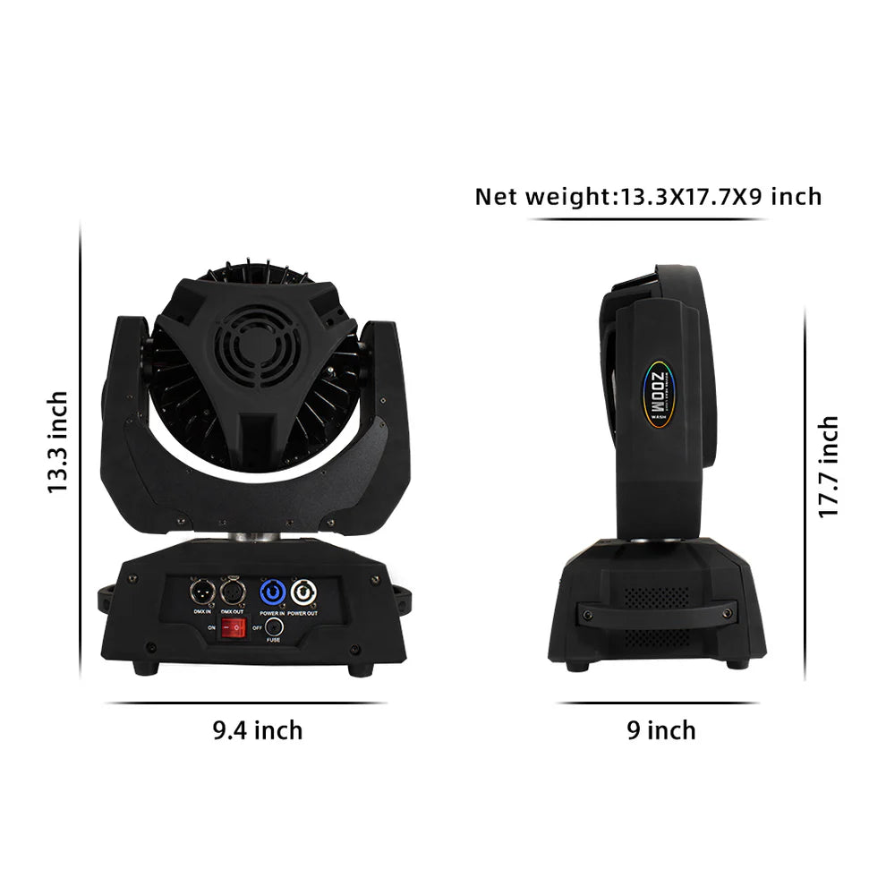 Movinghead Wash 36x18W RGBWA+UV Touch Screen ZOOM
