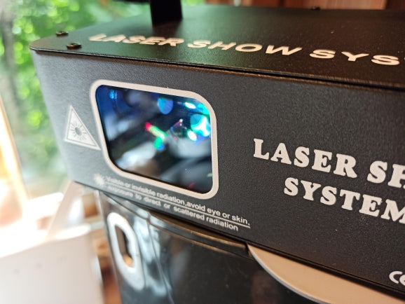 Laser 500MW RGB, 3D disco cu telecomanda activare sunet auto,master-slave