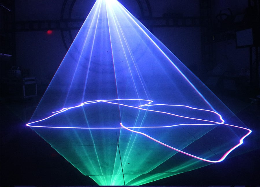 Laser 500MW RGB, 3D disco cu telecomanda activare sunet auto,master-slave