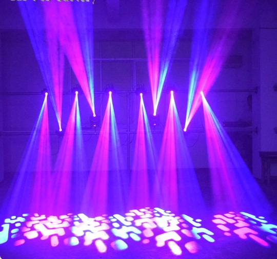 Moving Head SPOT 60w, 8 gobos, gobo shake, 7 culori RGBWA