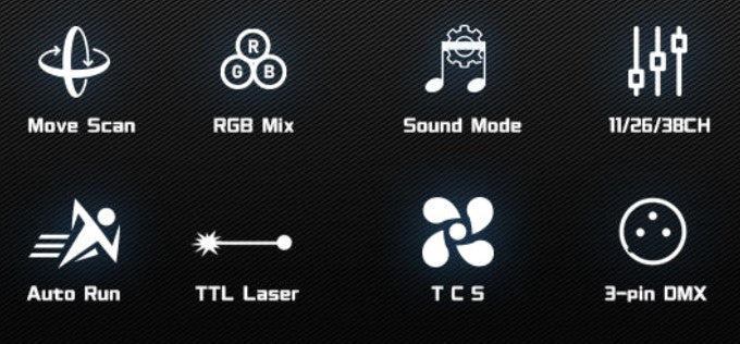 Bara Laser 6x500MW RGB+RGB