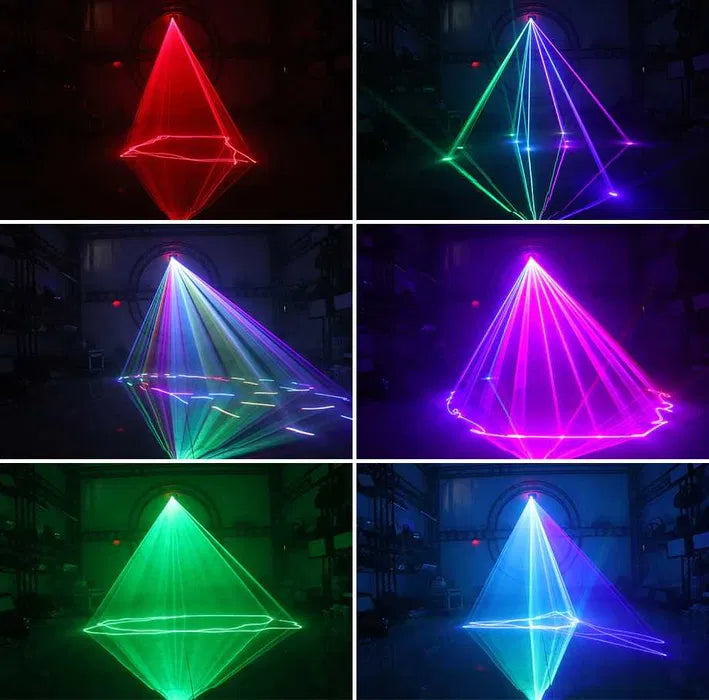 Laser 500MW RGB, 3D disco cu telecomanda activare sunet auto,master-slave
