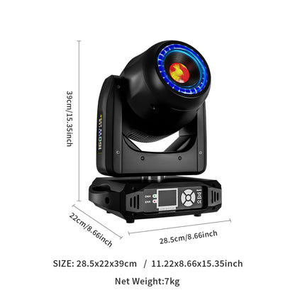 Movinghead Spot 160W LED cu LED Ring