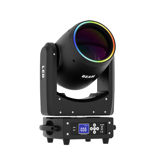 Movinghead Beam LED cu Ring Light RGB
