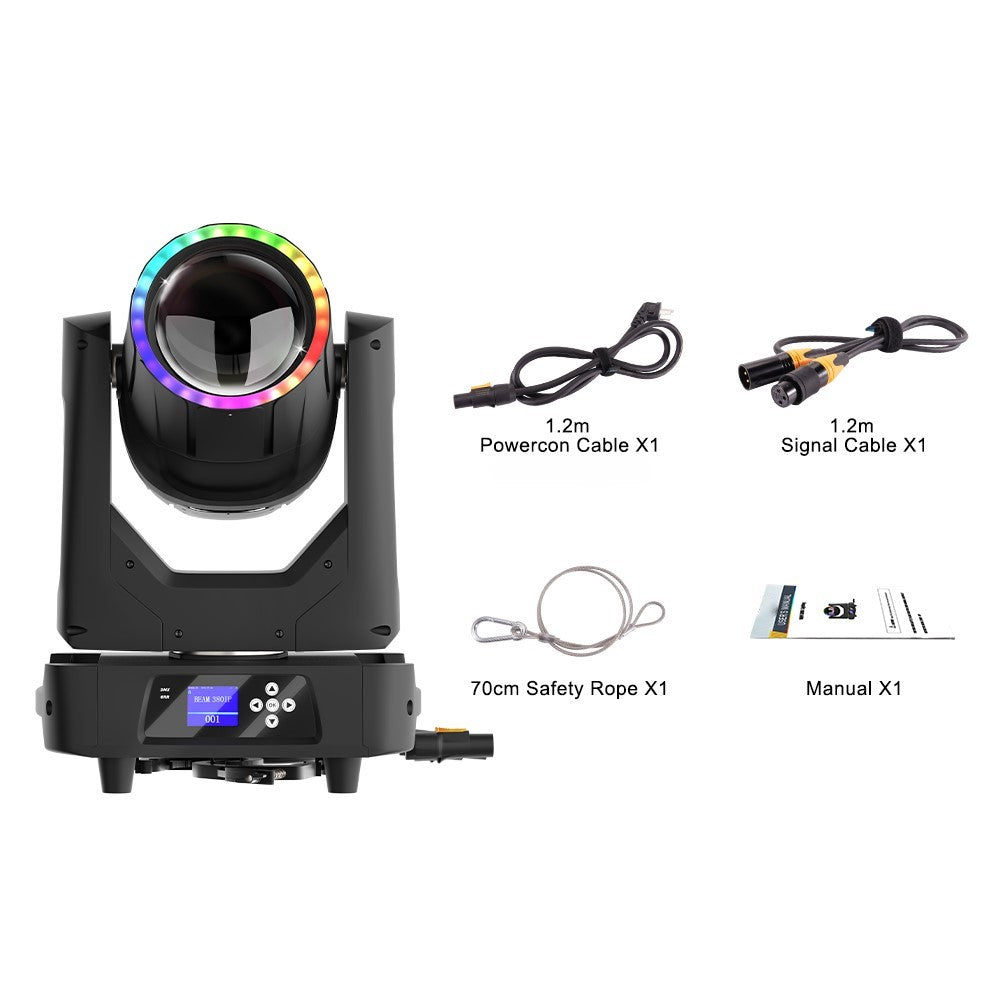 Movinghead Beam 380W 19R Waterproof ring light