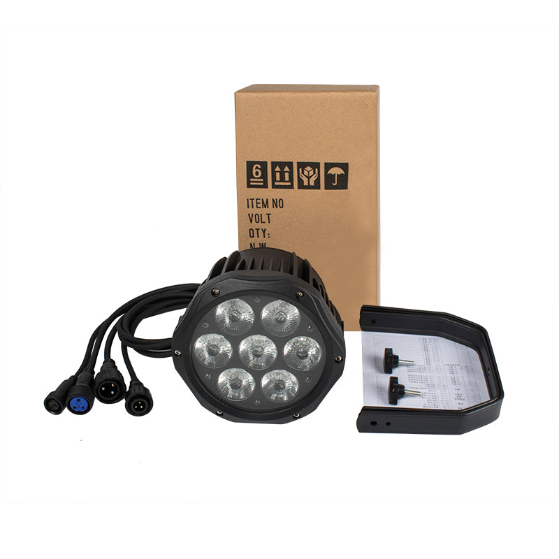 Par LED WATERPROOF 7x18W RGBWA+UV IP65