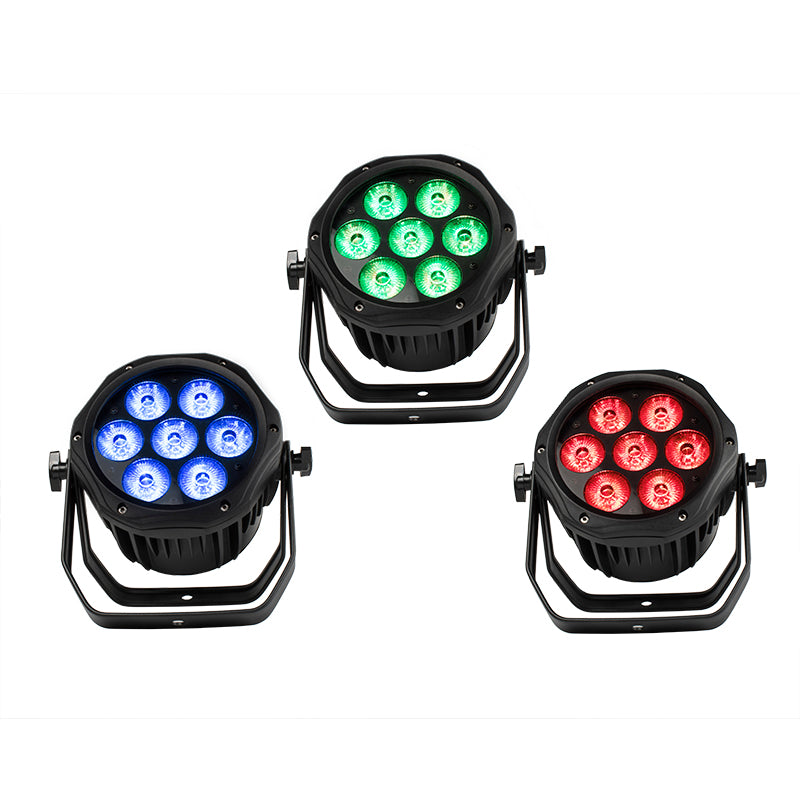 Par LED WATERPROOF 7x18W RGBWA+UV IP65