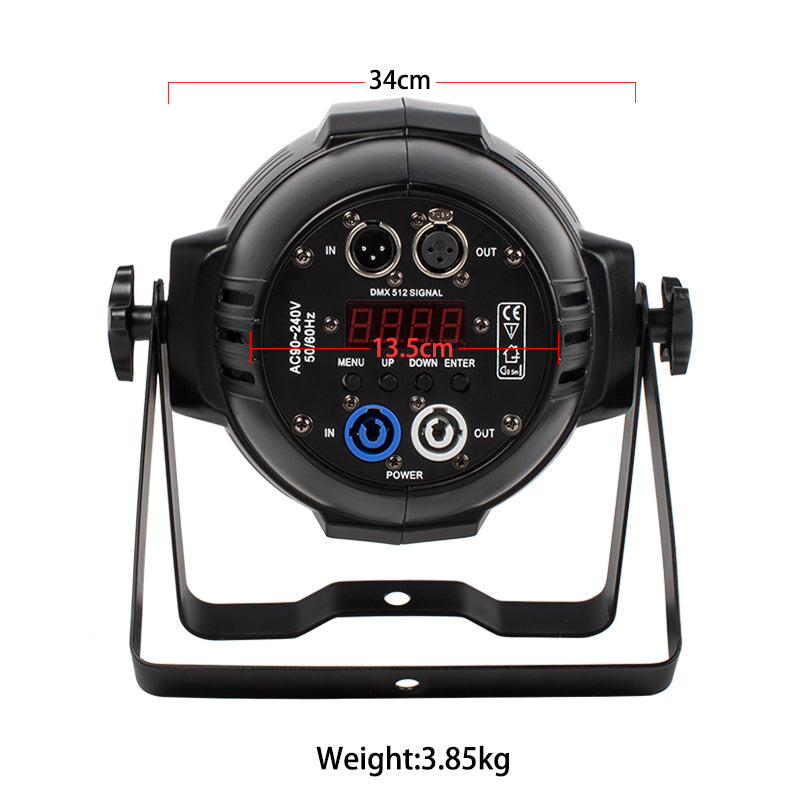 Par LED ZOOM 18x18W RGBWA+UV