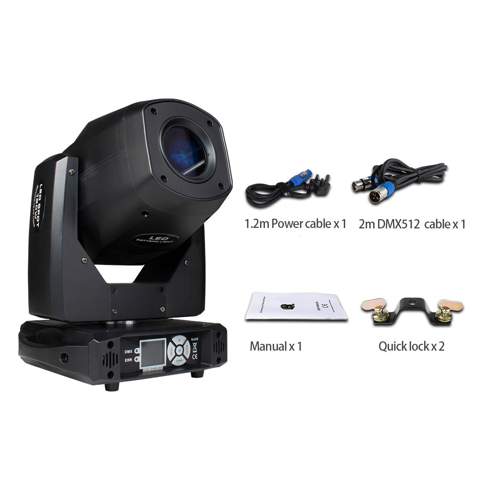 Movinghead 160W 3in1 LED Beam/Spot/Wash