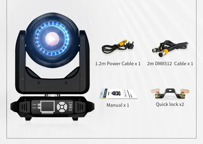 Movinghead Spot 160W LED cu LED Ring