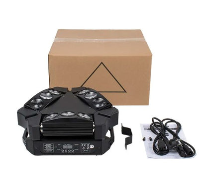 LED 9x10W RGBW Spider Moving Head Beam