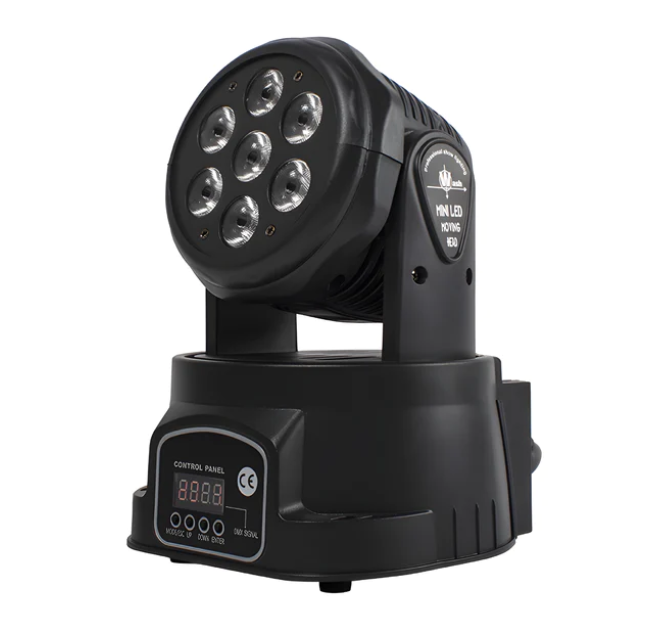 LED MovingHead Wash 7x18w RGBWA+UV DMX512