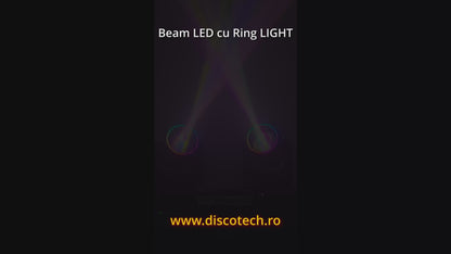 Movinghead Beam LED cu Ring Light RGB