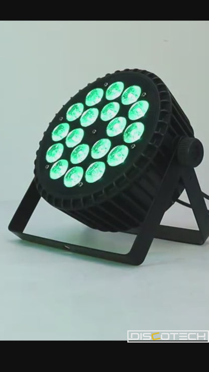 UV700 PAR LED 18x18W RGBWA+UV Aluminiu DMX512 6in1